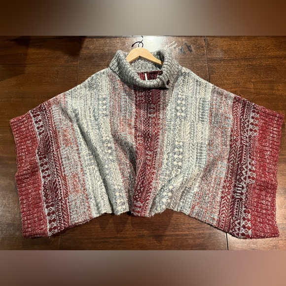 Free People Alpaca blend poncho sweater - Picture 4 of 9